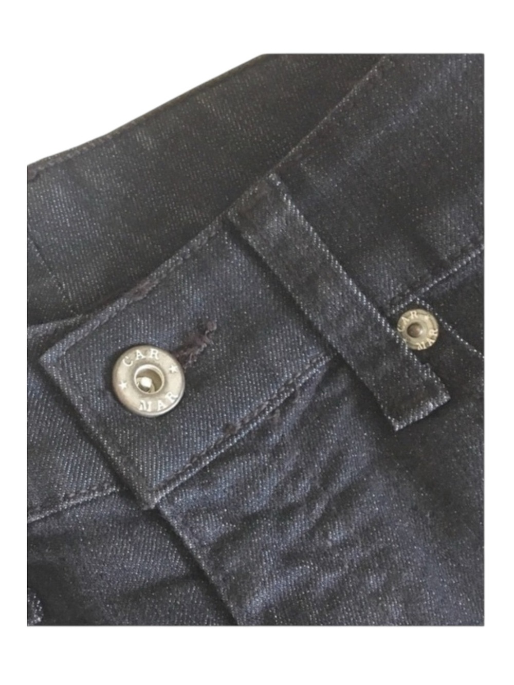 new LF Carmar ★ Stovepipe Studded Skinny Jean Jeans ★ Deep Dark Blue Denim ★ 24 - Picture 5 of 16